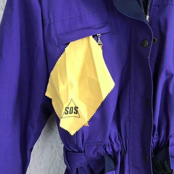 SOS Sportswear of Sweden Thinsulate Vintage Belted Ski Coat, Purple, Women’s 8 - Picture 16 of 16